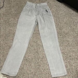 Vintage 80s Rocky Mountain Gray High-Waisted Jeans